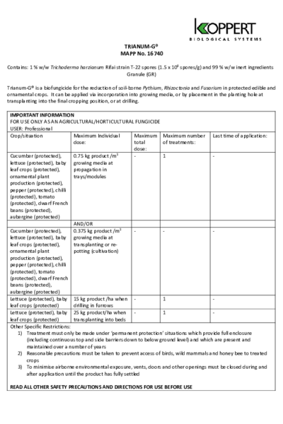Trianum-G Label UK