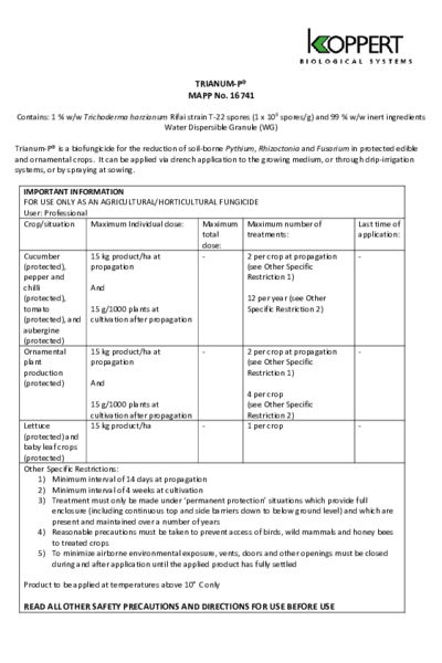 Label document UK